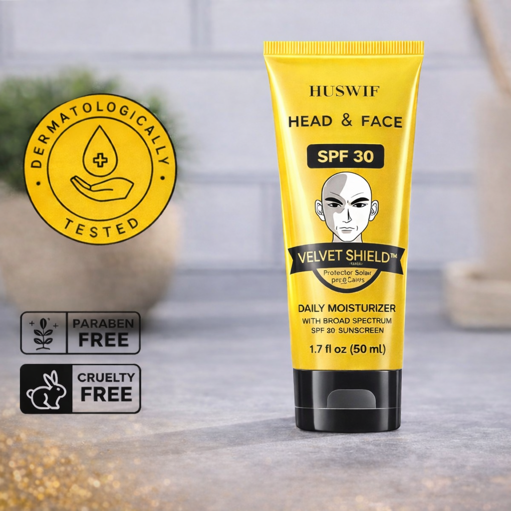 Velvet Shield™ — Protector Solar para Calvos SPF 30