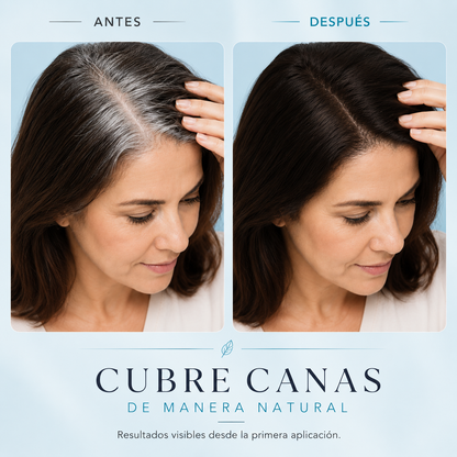 Velvet Black™ – Champú negro, restaura y tiñe el cabello al instante.