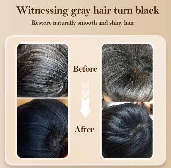 Velvet Black – Champú negro, restaura y tiñe el cabello al instante.