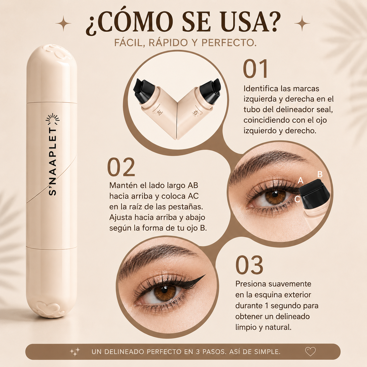 Perfect Wings™ — Delineador 2 en 1 con Sello Perfecto